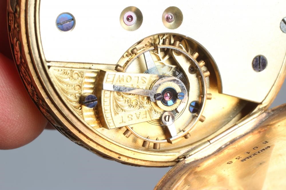 A TOP WIND POCKET CHRONOGRAPH stamped 18K Image