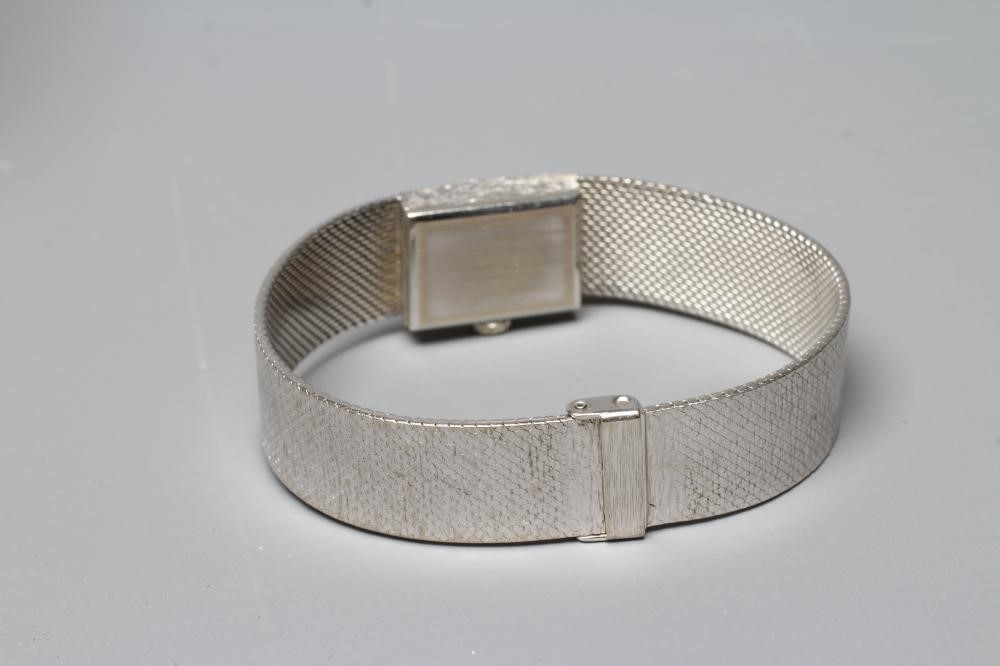 A LADY'S 9CT WHITE GOLD BEUCHE-GIROD WRISTWATCH Image