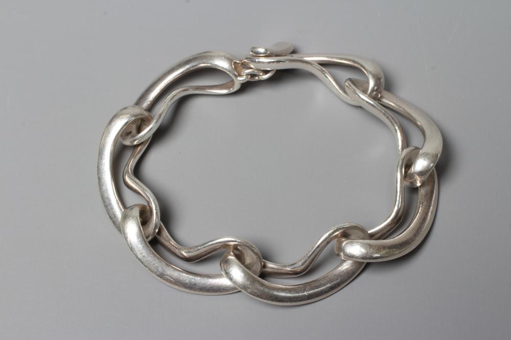 A GEORG JENSEN SILVER INFINITY BRACELET designed by Regitze Overgaard, No. 452, London 2011, 74.8g Image