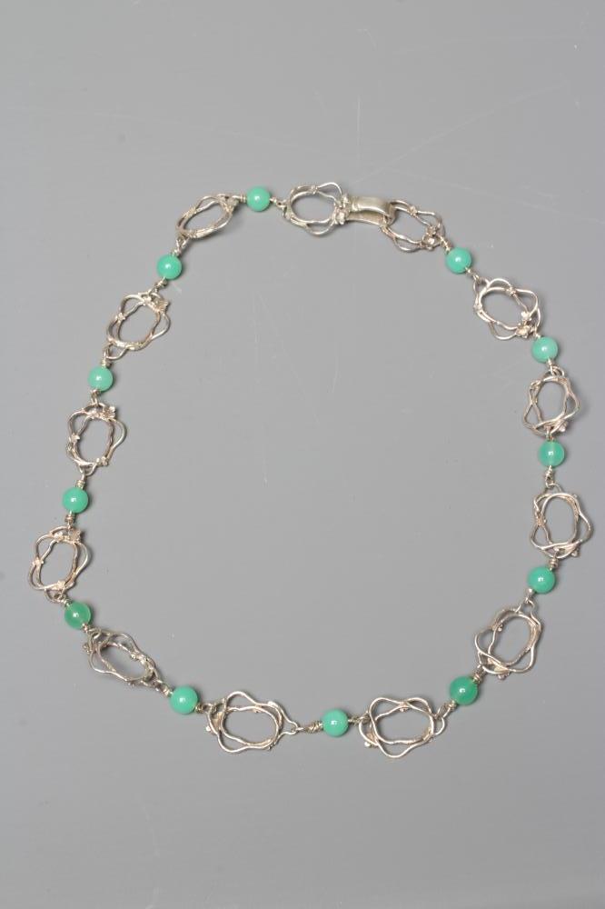 ANNO DOMINI - an Ann O'Donnell silver wirework necklace Image