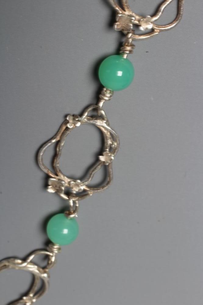 ANNO DOMINI - an Ann O'Donnell silver wirework necklace Image