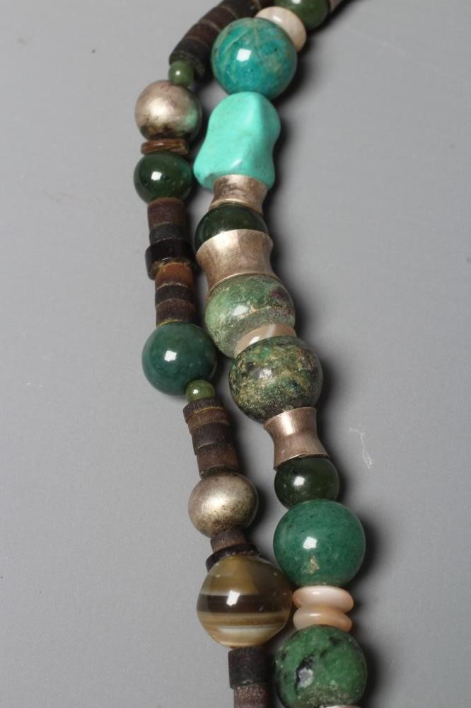 ANNO DOMINI - two Ann O'Donnell Romanesque hardstone bead necklaces Image