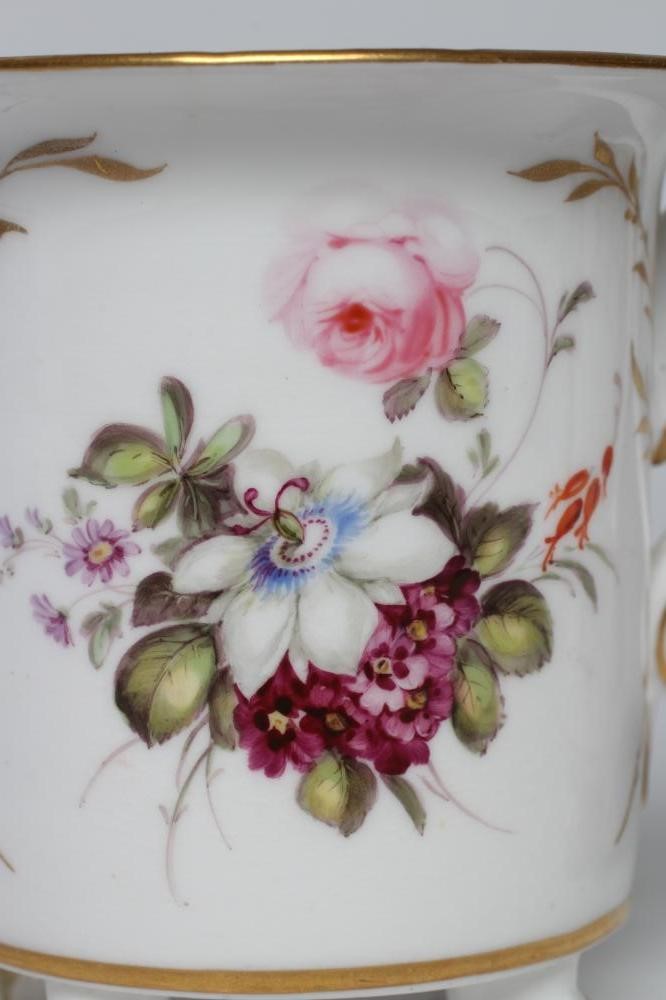 A MATCHED PAIR OF STEVENSON & HANCOCK DERBY PORCELAIN CABINET CUPS Image