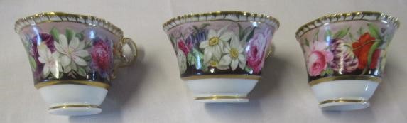 A COLLECTION OF REGENCY PORCELAIN including a Spode gadrooned teacup Image