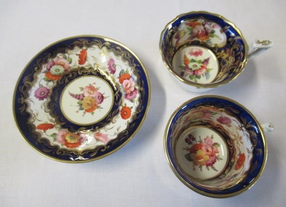 A COLLECTION OF REGENCY PORCELAIN including a Spode gadrooned teacup Image