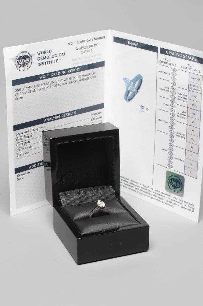 A SOLITAIRE DIAMOND RING Image