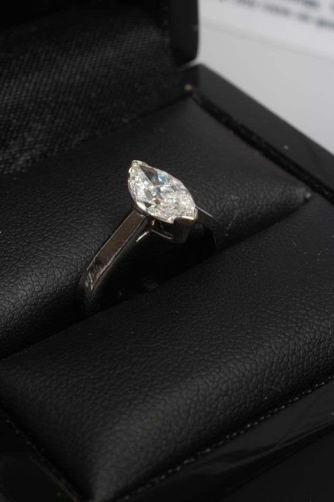 A SOLITAIRE DIAMOND RING Image