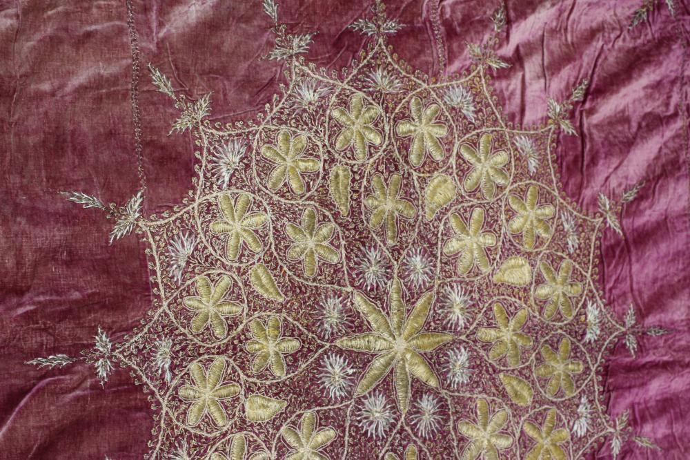 A CONTINENTAL PURPLE VELVET COVER Image