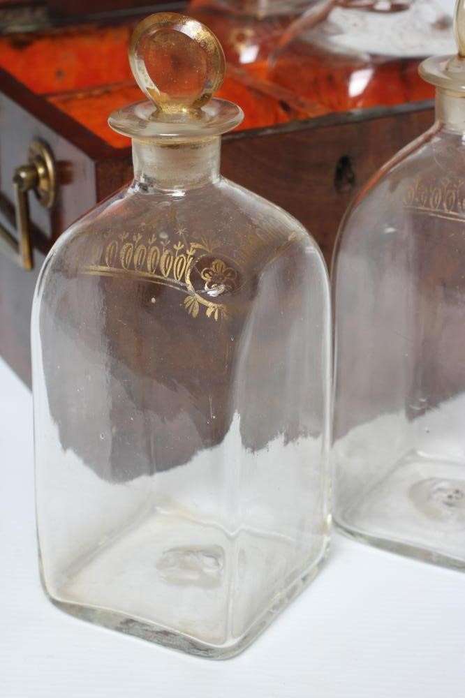 A REGENCY MAHOGANY DECANTER BOX of plain square section Image