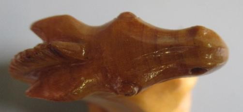 A CLUB SIZE STAUNTON PATTERN CHESS SET, King's rooks and knights with red stamped crown, weighted, Image