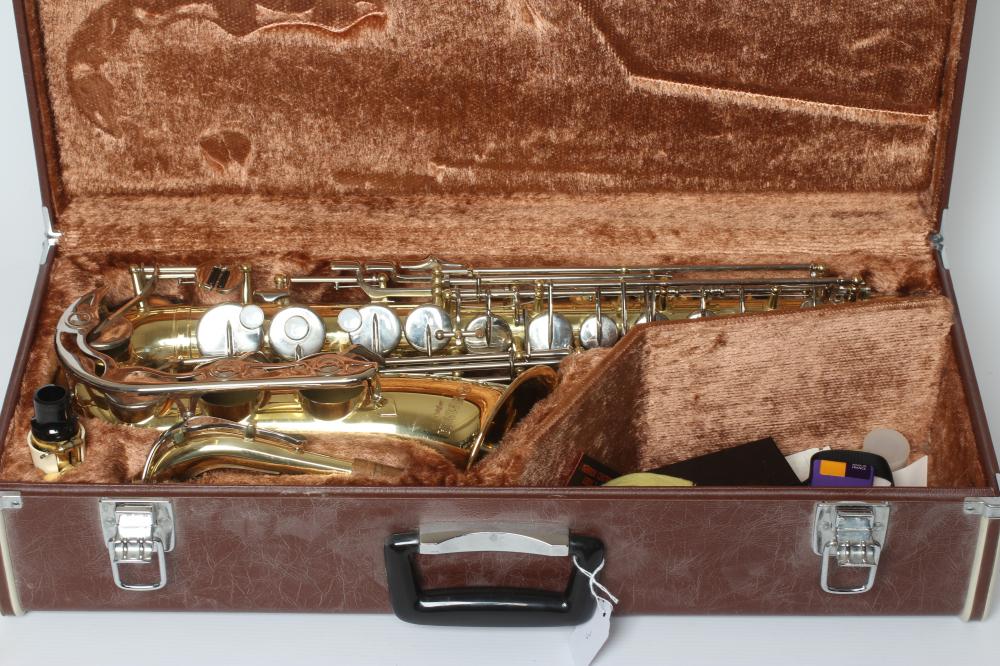 A YAMAHA YAS 23 ALTO SAXOPHONE, serial number 005224, with Lawton 5 Star B metal mouthpiece, cased Image