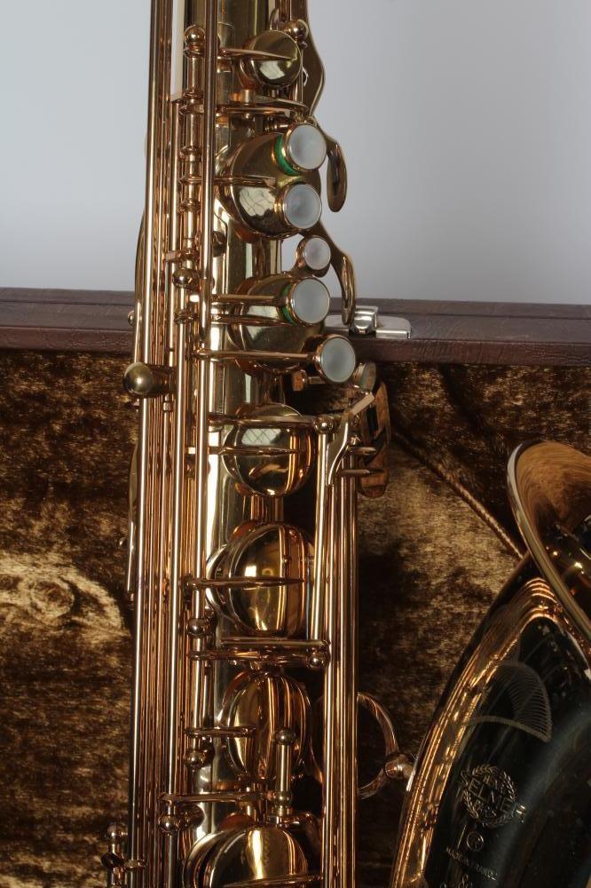 AN HENRI SELMER SUPER ACTION 80 TENOR SAXOPHONE, serial number N330800, with Selmer Jazz mouthpiece Image