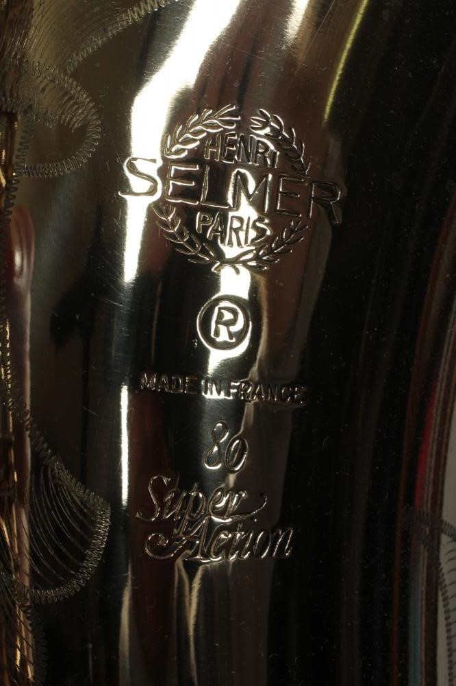 AN HENRI SELMER SUPER ACTION 80 TENOR SAXOPHONE, serial number N330800, with Selmer Jazz mouthpiece Image