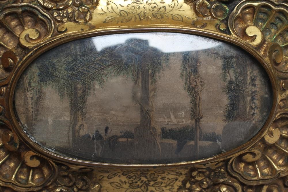 A GILT METAL ROCOCO REVIVAL JEWELLERY CASKET Image