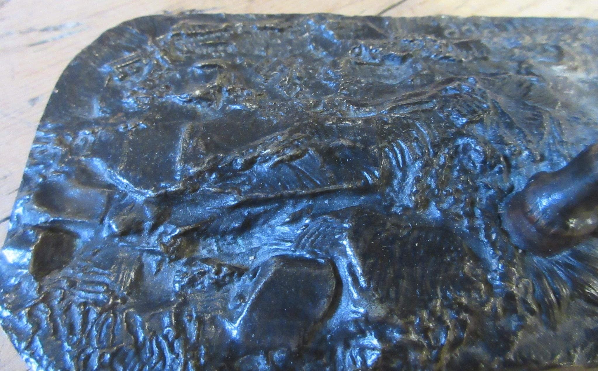 EUGENE LANCERAY (Russian 1848-1886) A horseman with rifle held aloft on a naturalistic base Image