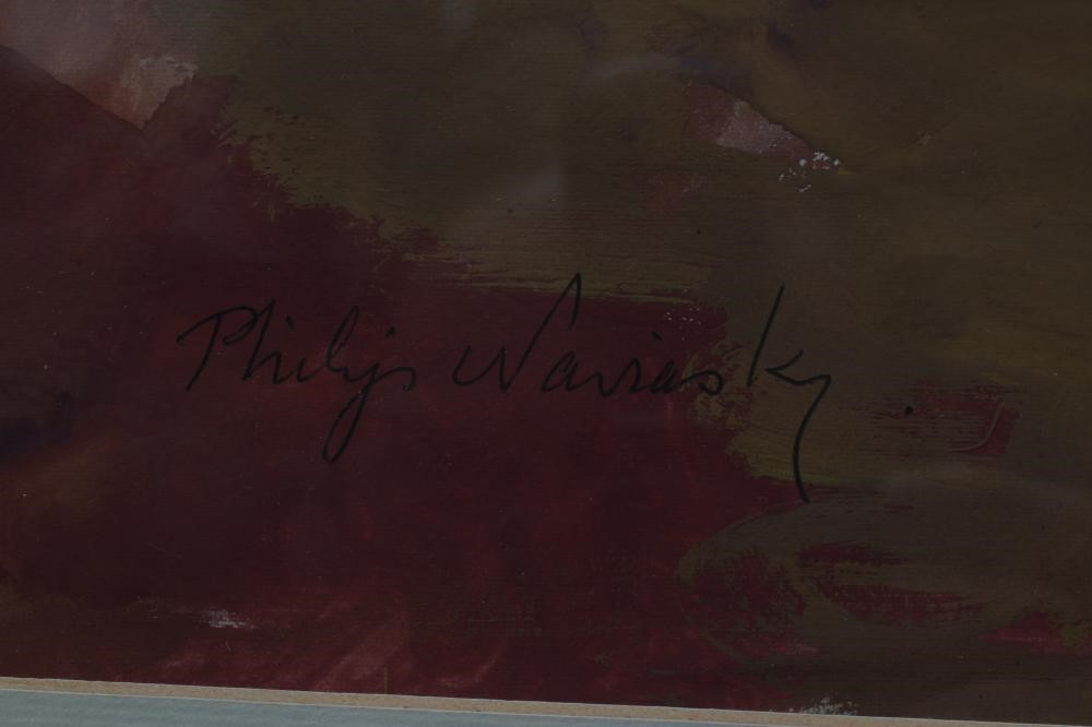 PHILIP NAVIASKY (1894-1983) Still Life of Tulips in a Blue and White Vase, signed lower right, mixed Image