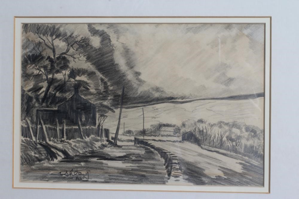 ASHLEY JACKSON (b.1940) Cottage Beside a Rural Road Image