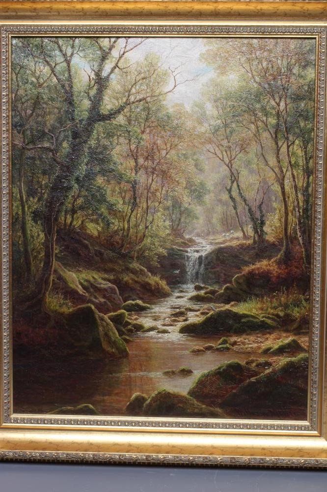 WILLIAM MELLOR (1851-1931) A Ghyll near Ilkley and View of a Ghyll with Mountains Beyond, a pair, Image