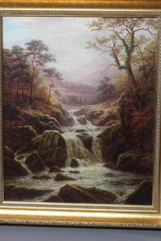 WILLIAM MELLOR (1851-1931) A Ghyll near Ilkley and View of a Ghyll with Mountains Beyond, a pair, Image
