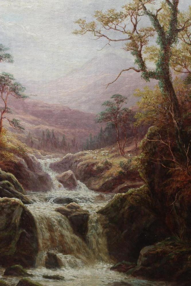 WILLIAM MELLOR (1851-1931) A Ghyll near Ilkley and View of a Ghyll with Mountains Beyond, a pair, Image