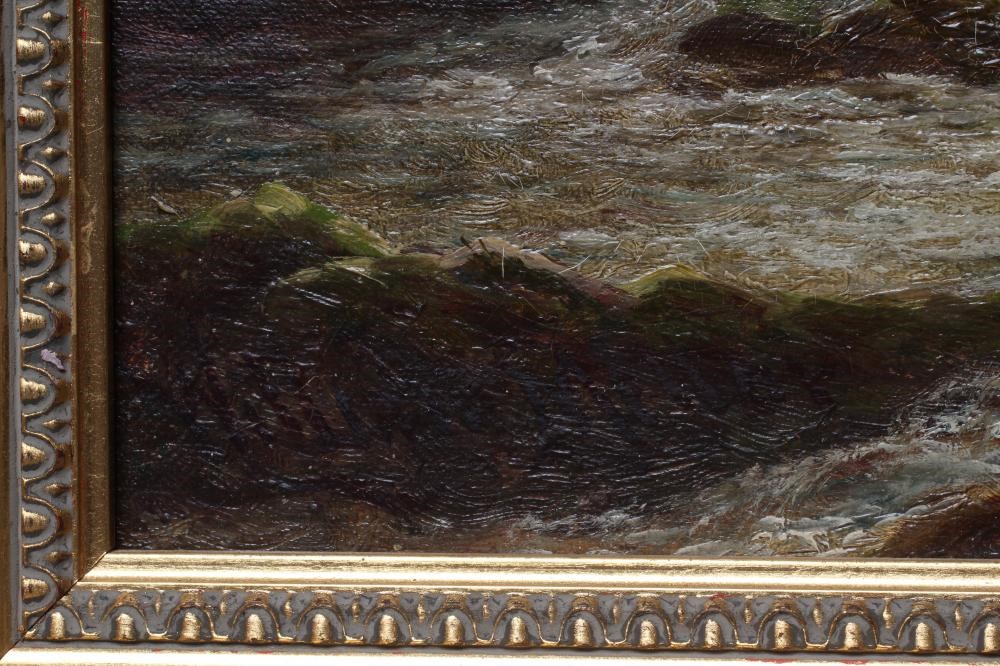 WILLIAM MELLOR (1851-1931) A Ghyll near Ilkley and View of a Ghyll with Mountains Beyond, a pair, Image