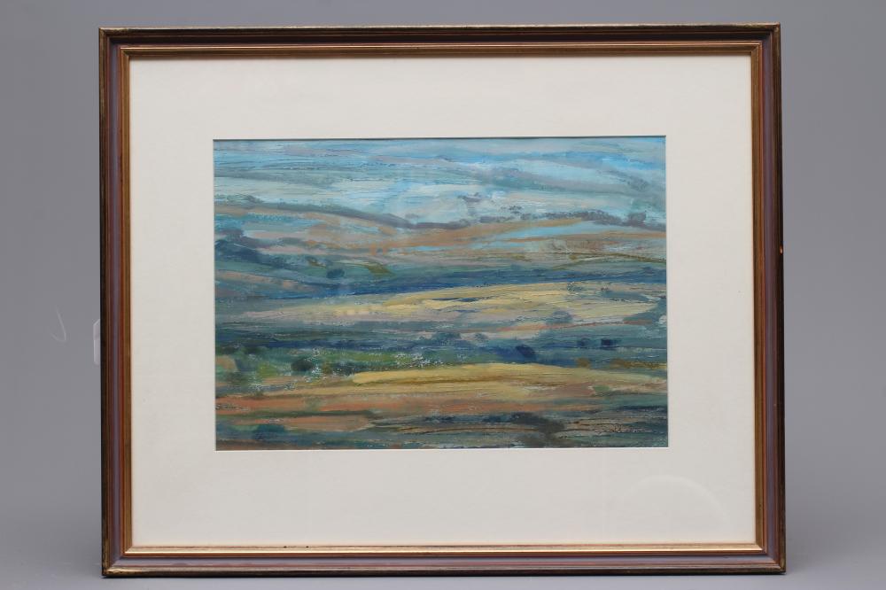 MARY ANN LORD (b.1931) Summer Morning, inscribed with title verso, oil on board, 11" x 16", framed Image