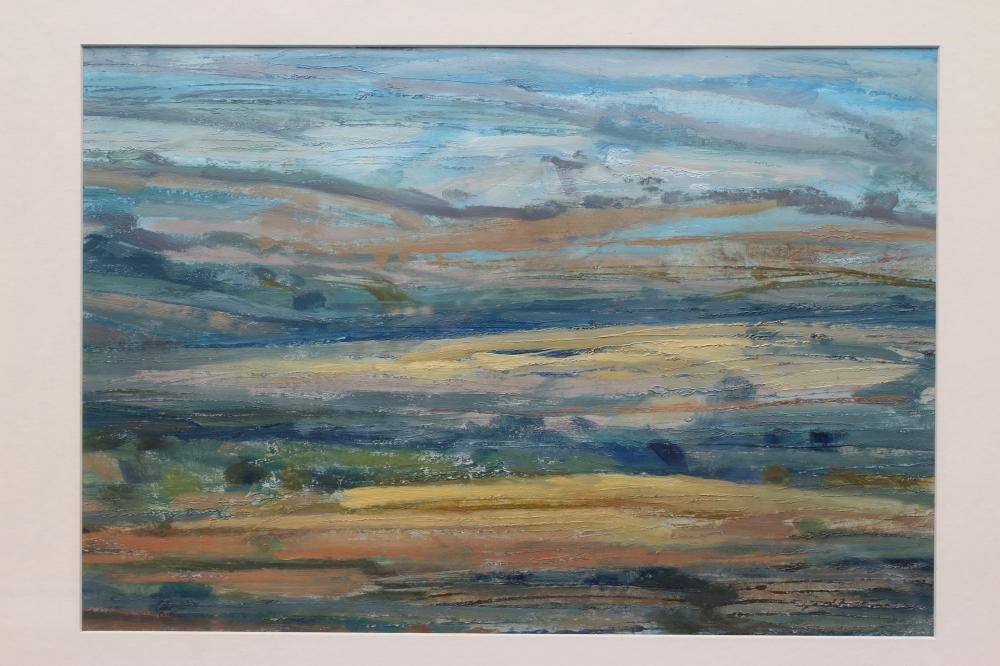 MARY ANN LORD (b.1931) Summer Morning, inscribed with title verso, oil on board, 11" x 16", framed Image