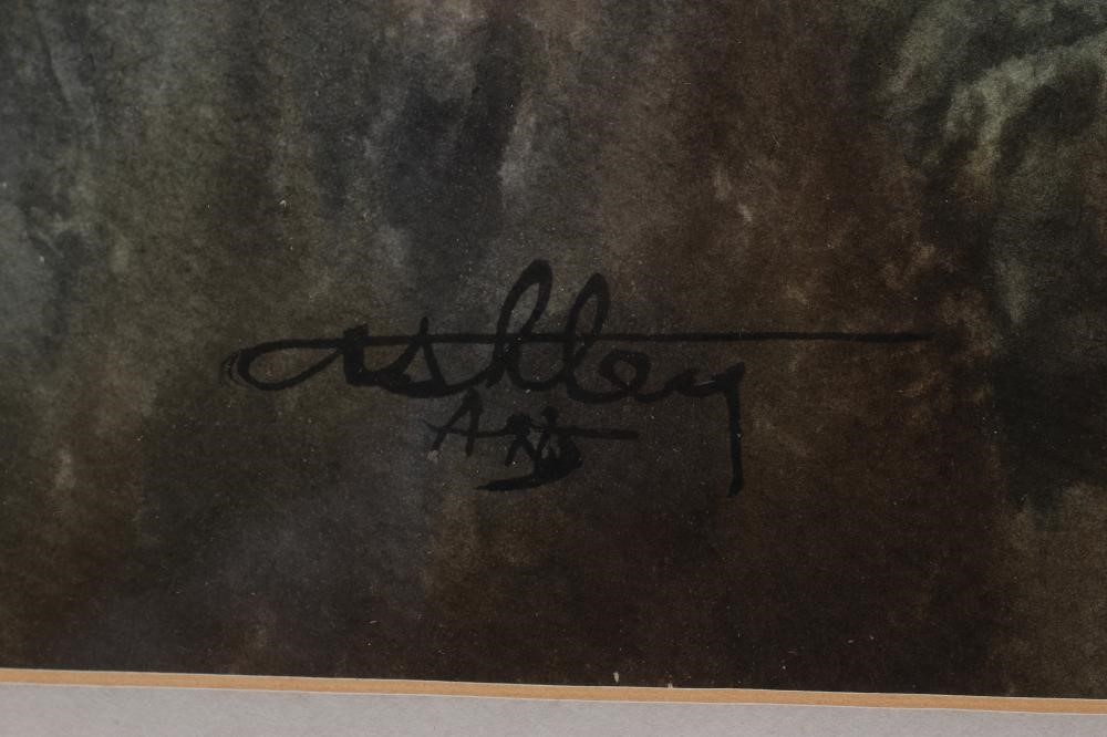 ASHLEY JACKSON (b.1940) Farm Buildings on the Yorkshire Moors, signed lower left, watercolour, 14" x Image