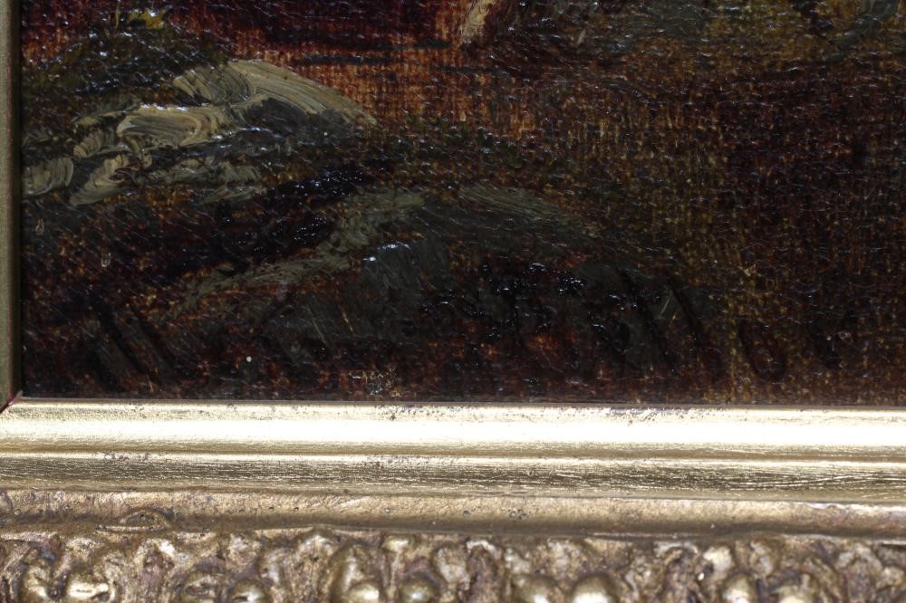 WILLIAM MELLOR (1851-1931) A River Gorge with a Cascading Waterfall, signed lower left, oil on Image