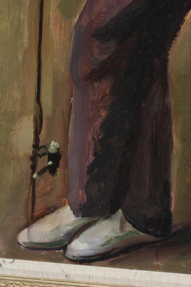 PHILIP NAVIASKY (1894-1983) Boy with Fishing Rod Image