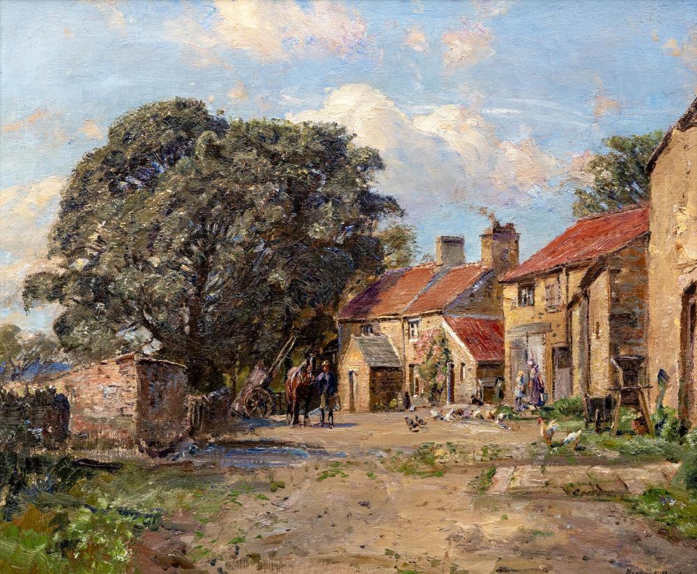 HERBERT F ROYLE (1870-1958) Lower Dean Farm, Nesfield, signed lower right, oil on canvas, 20" x 24", Image