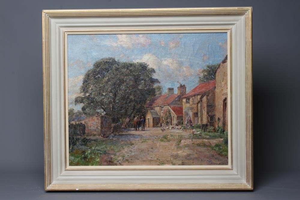 HERBERT F ROYLE (1870-1958) Lower Dean Farm, Nesfield, signed lower right, oil on canvas, 20" x 24", Image
