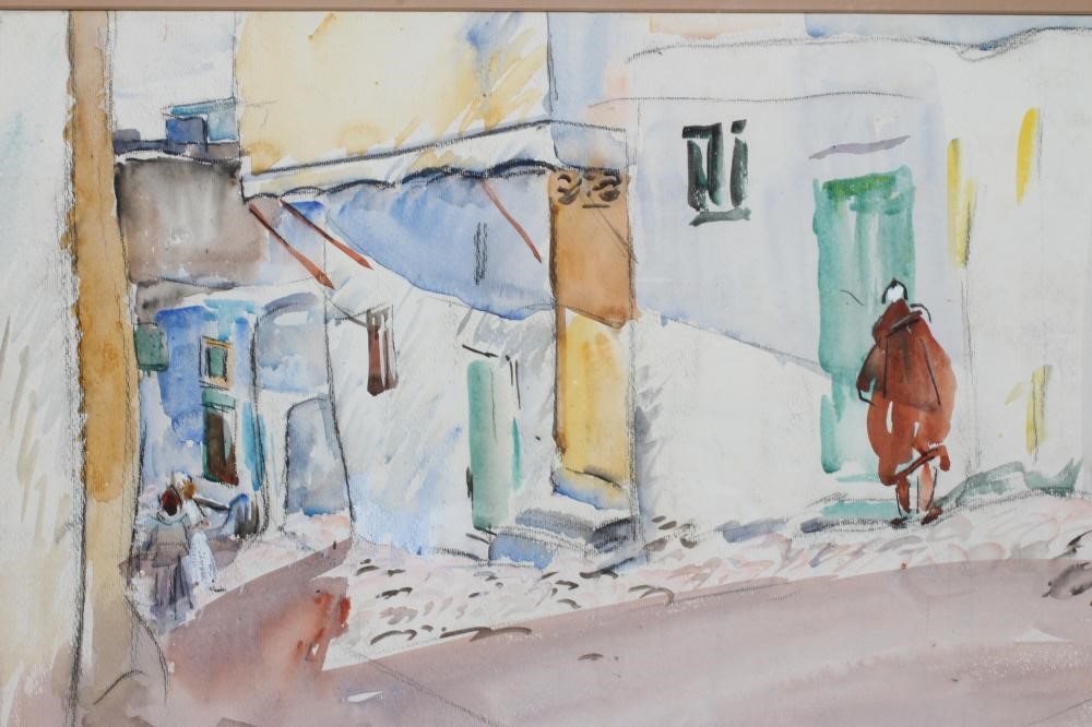 PHILIP NAVIASKY (1894-1983) Tangier, signed and inscribed with title lower right, watercolour, 14 Image