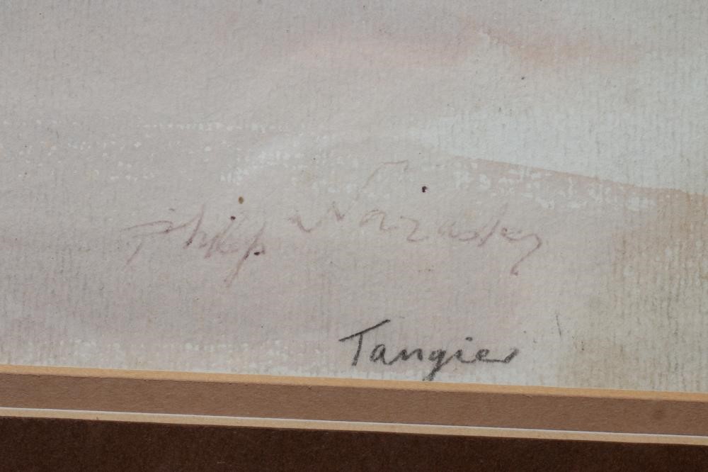 PHILIP NAVIASKY (1894-1983) Tangier, signed and inscribed with title lower right, watercolour, 14 Image