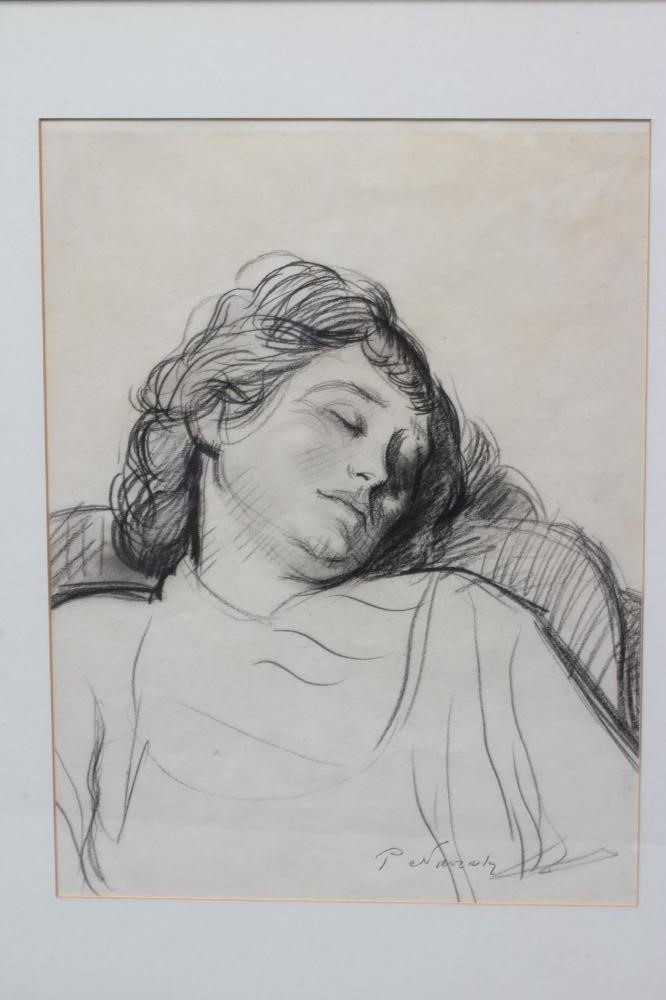 PHILIP NAVIASKY (1894-1983) A collection of four sketches depicting a mother and child Image