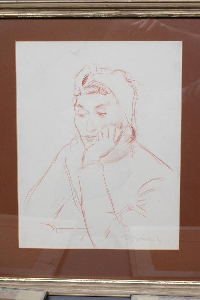 PHILIP NAVIASKY (1894-1983) A collection of four sketches depicting a mother and child Image