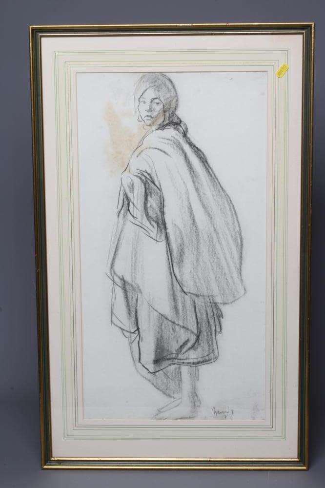 PHILIP NAVIASKY (1894-1983) Study of a Young Woman Full Length Image