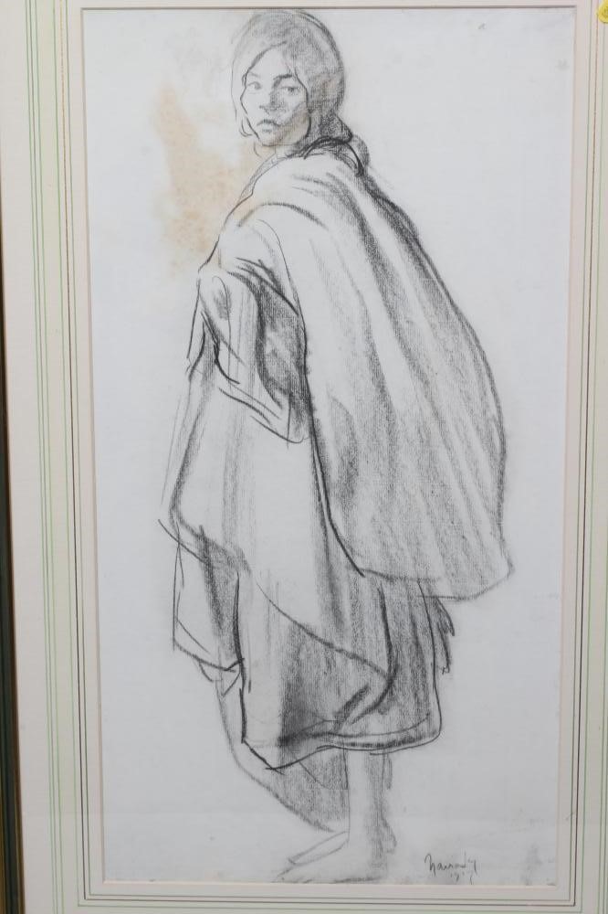 PHILIP NAVIASKY (1894-1983) Study of a Young Woman Full Length Image