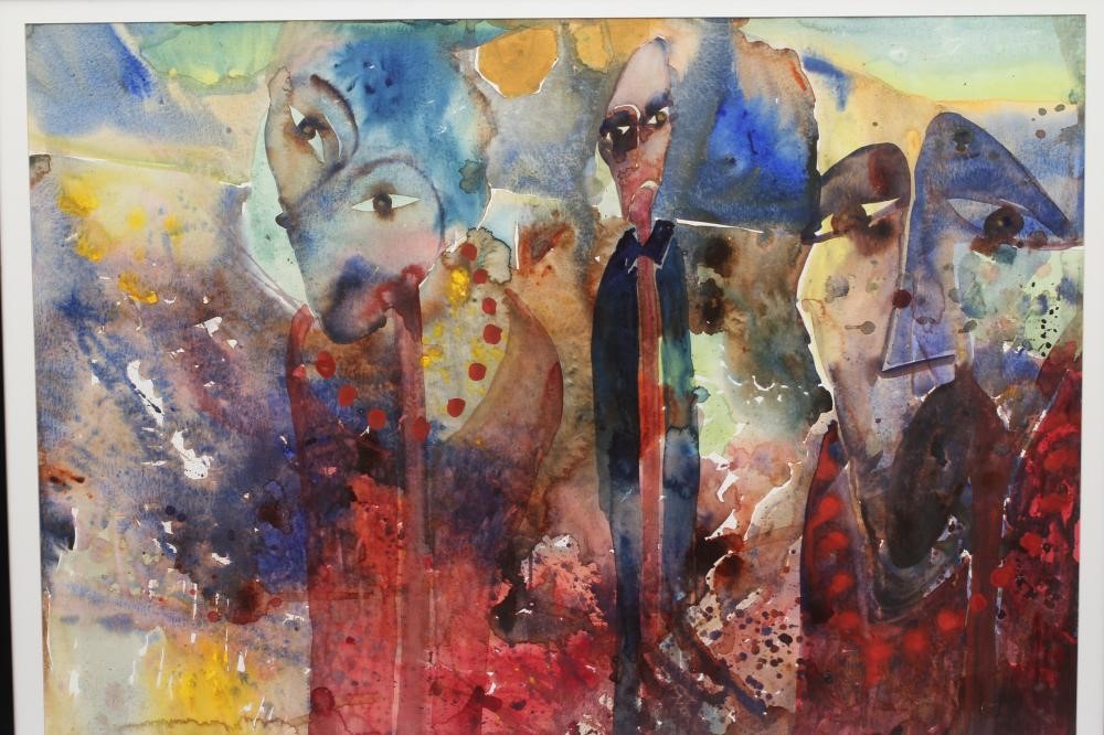 JANE FIELDER (British school, 20th/21st century) Heartache, inscribed with artist's name and title Image