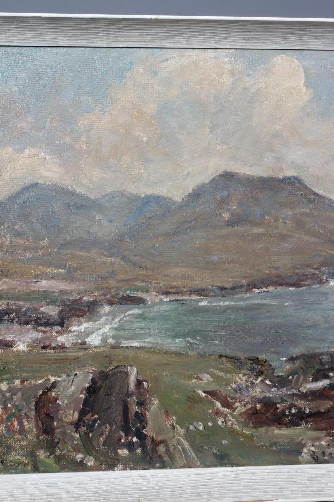 HERBERT F ROYLE (1870-1958) Scottish Coastal View, signed lower left, oil on canvas board, 19" x Image