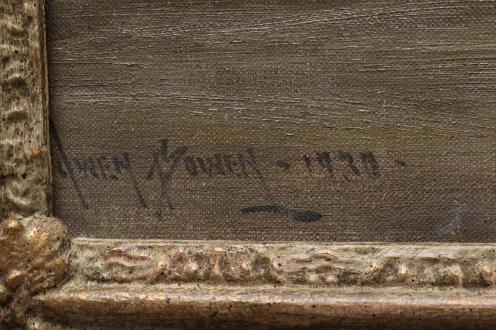 OWEN BOWEN (1873-1967) Still Life of Anemones in a Green Jug Image