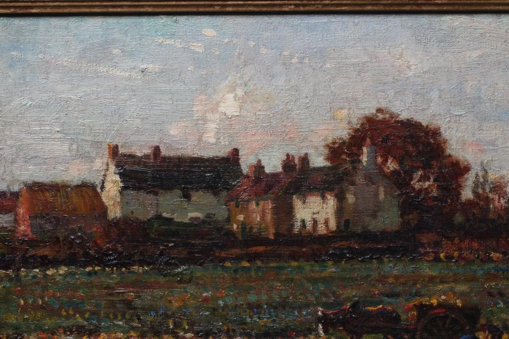 STANLEY ROYLE (1888-1961) Horse and Cart in the Foreground with Farm Buildings Beyond Image