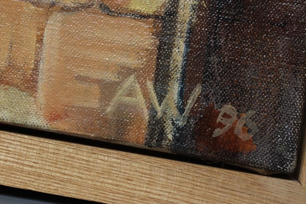 ANDREW WADE (20th/21st century) Yorkshire Barn, a pair of oils on canvas, both signed with initials Image