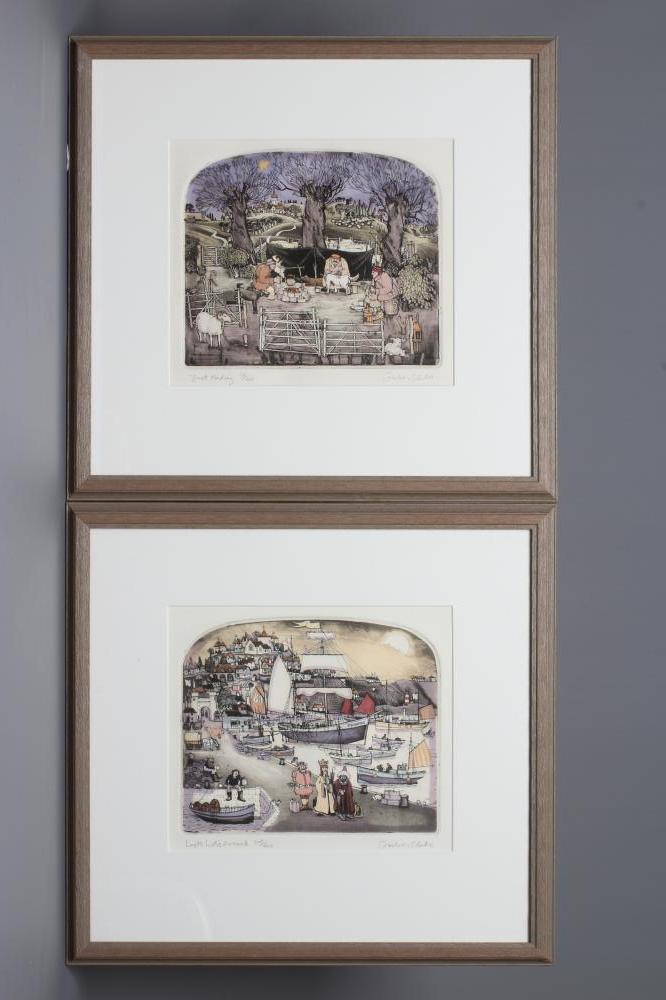 GRAHAM CLARKE (b.1941) 'Just Abiding' and 'Look What's Arrived' Image