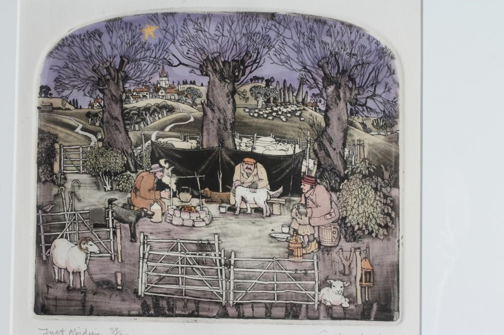 GRAHAM CLARKE (b.1941) 'Just Abiding' and 'Look What's Arrived' Image