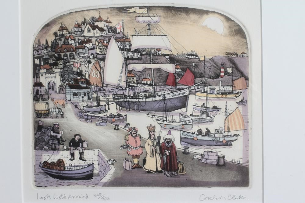 GRAHAM CLARKE (b.1941) 'Just Abiding' and 'Look What's Arrived' Image