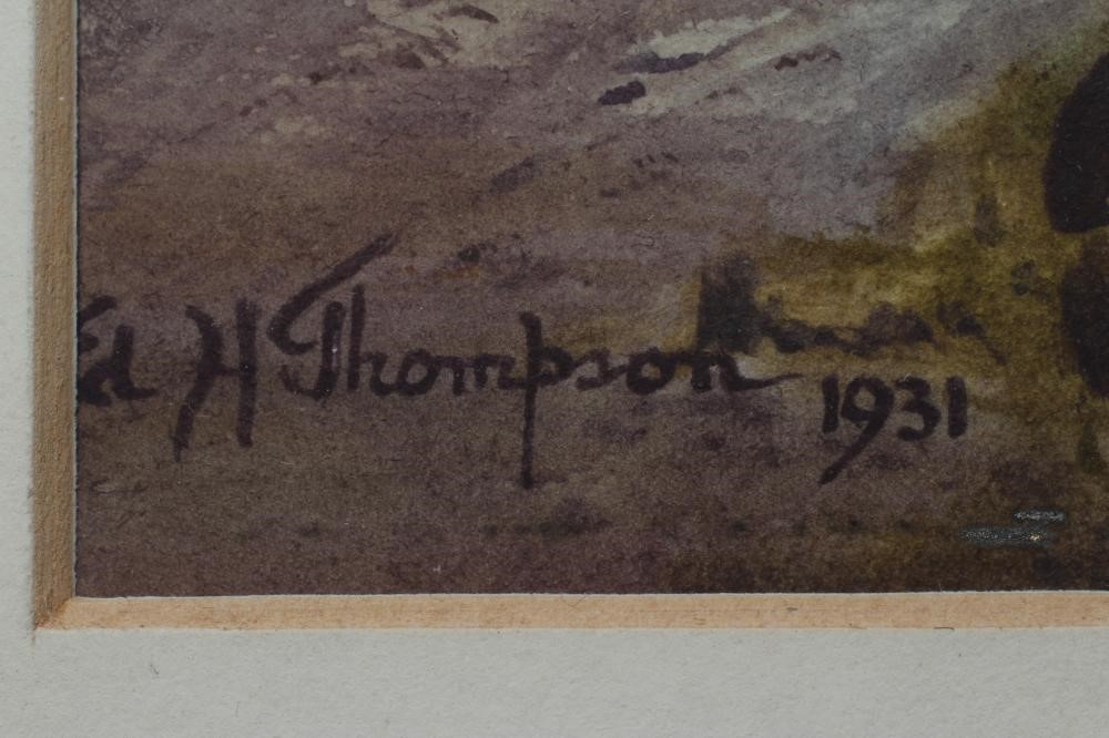 EDWARD H THOMPSON (1879-1949) View of Wast Water, signed lower left and dated 1931, watercolour, 9 Image