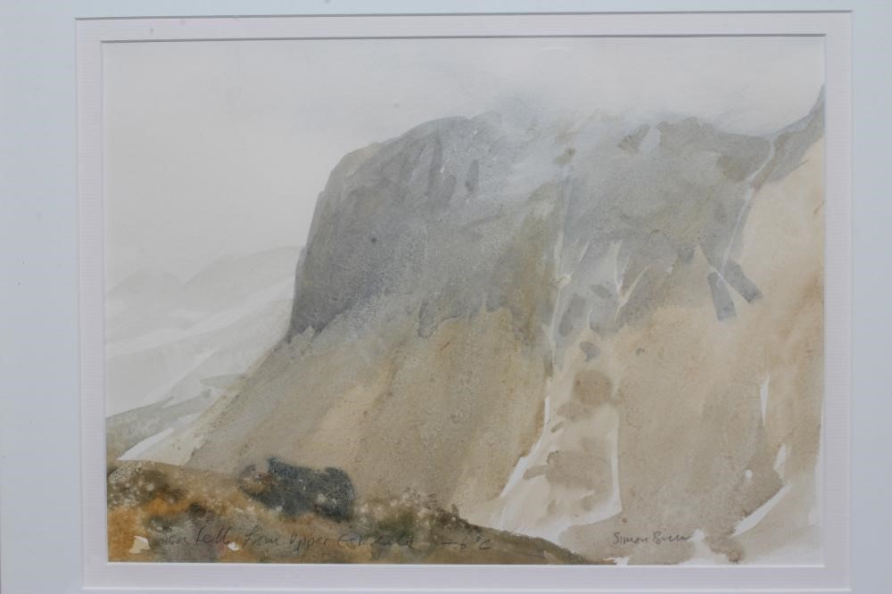 SIMON BULL (b.1958) Scafell from Upper Eskdale, signed lower right and inscribed with title, Image