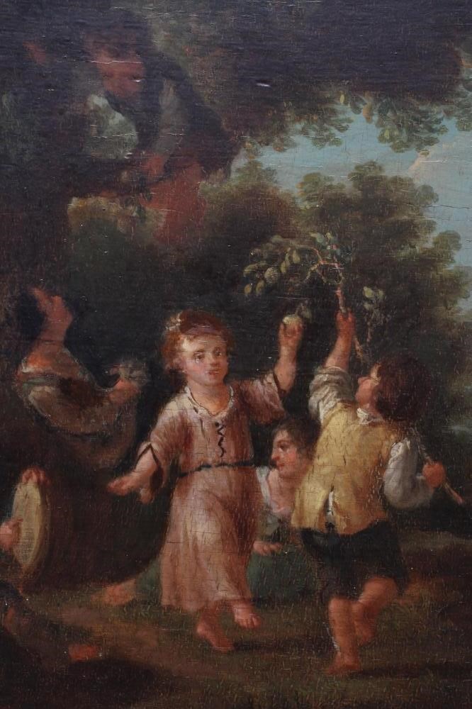 CIRCLE OF FRANCOIS LOUIS LANFANT DE METZ (1814-1892) A Family Group Picking Apples, oil on panel, 8 Image