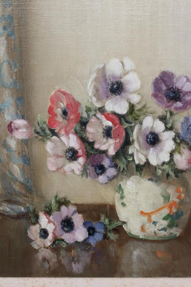 HERBERT DAVIS RICHTER (1874-1955) Still Life of Anemones in a vase, signed lower right, oil on Image
